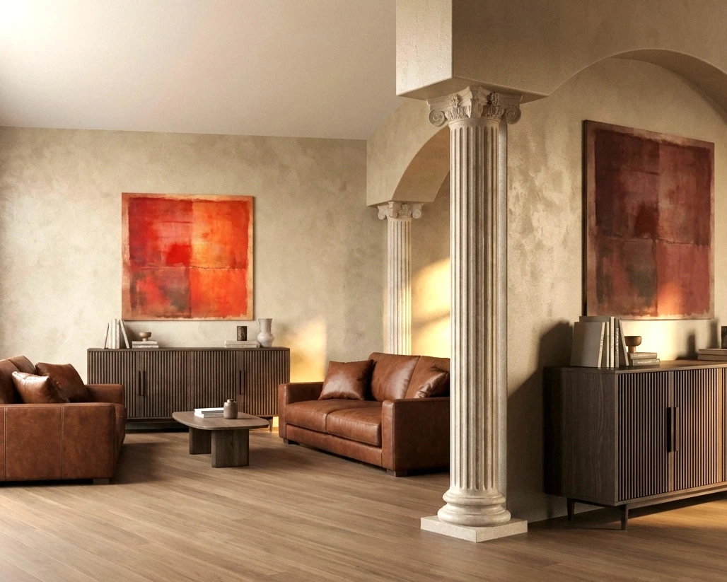 Custom Cast Stone Column C-001