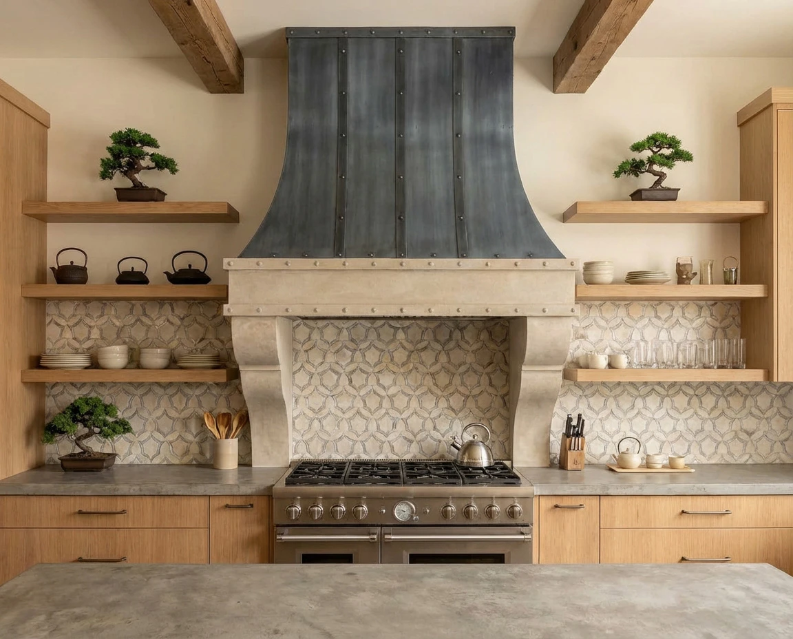 Custom Cast Stone Kitchen Hood H-003