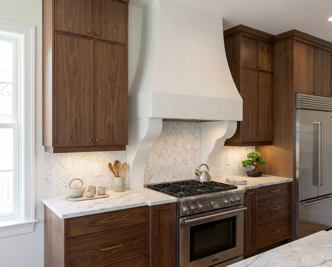 Custom Cast Stone Kitchen Hood H-006