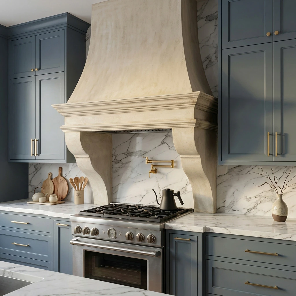 Custom Cast Stone Kitchen Hood H-007