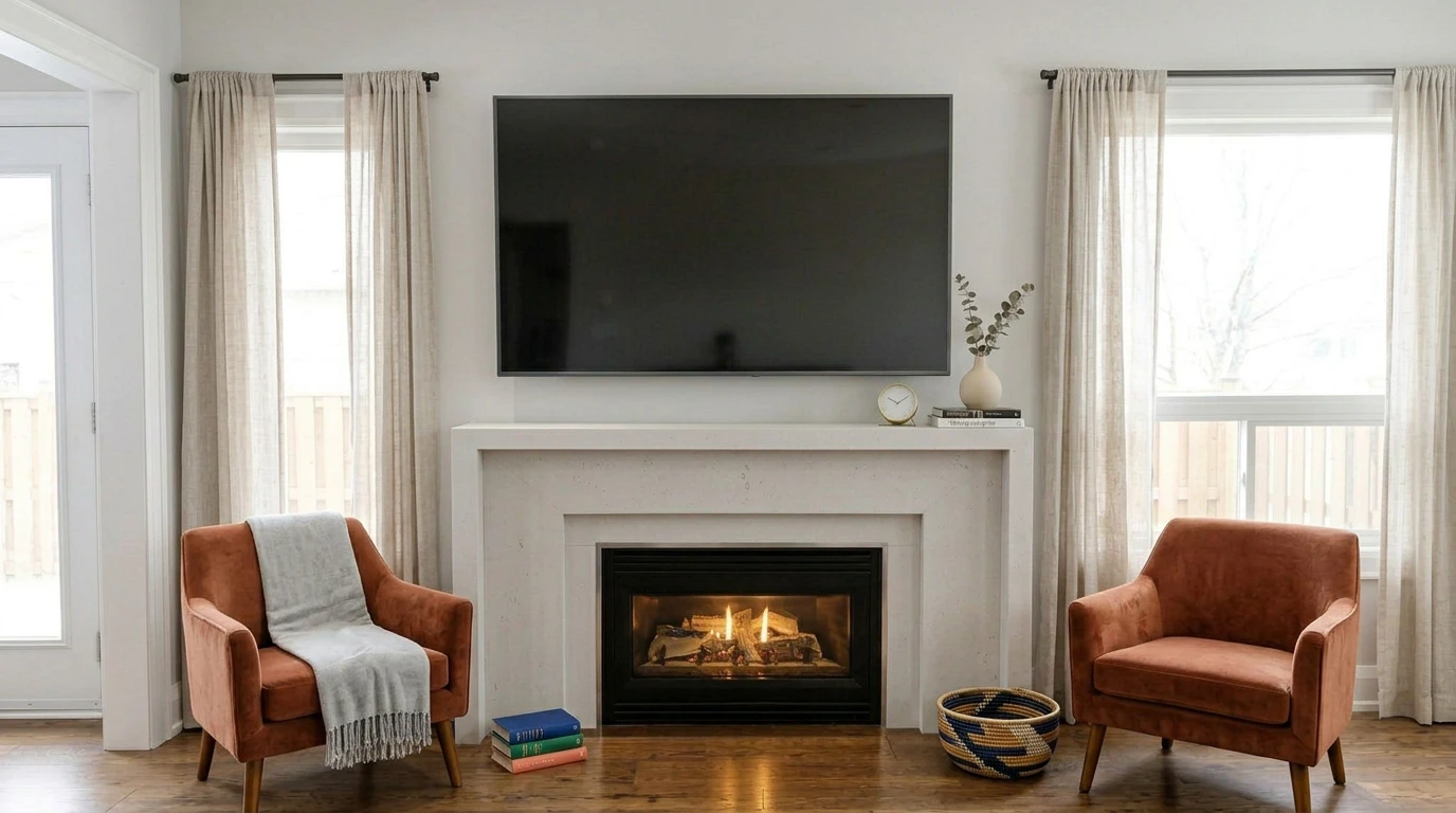 Custom Cast Stone Mantel M-008