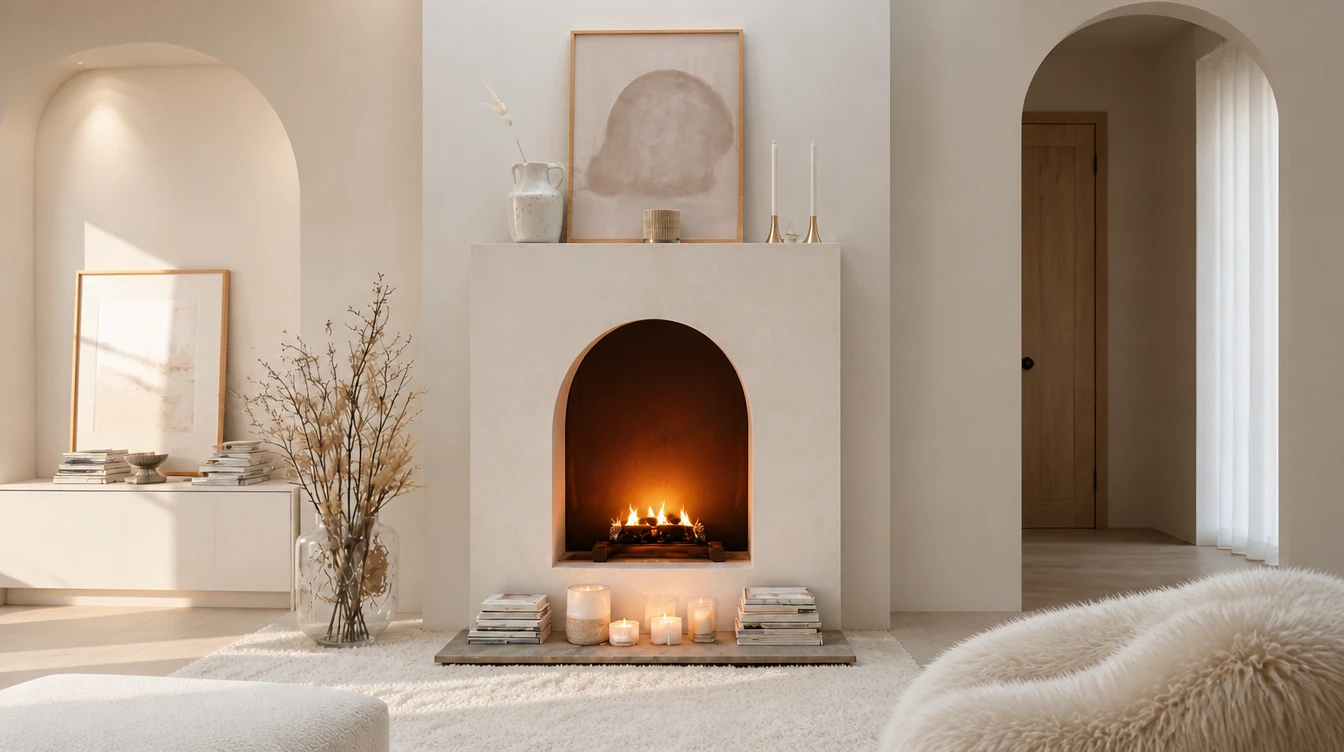 Custom Cast Stone Mantel M-039