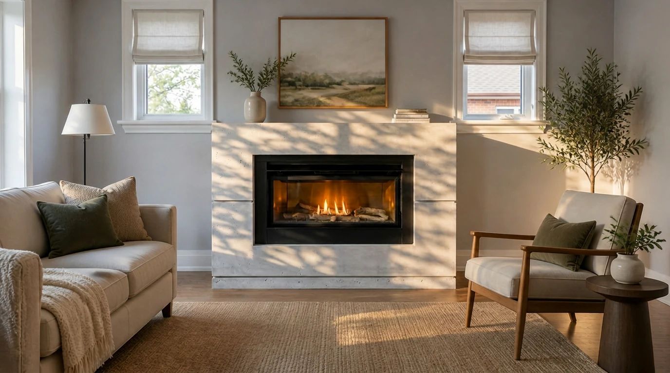 Custom Cast Stone Mantel M-045