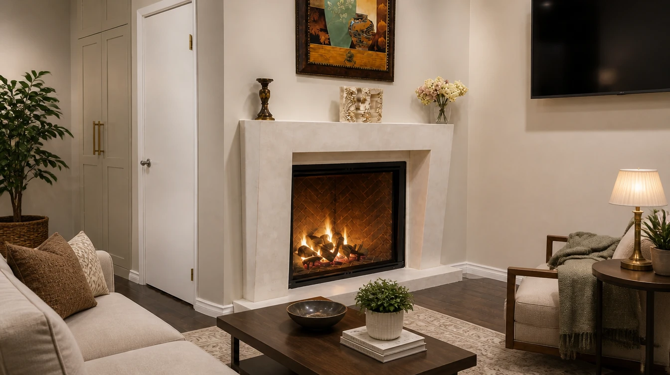 Custom Cast Stone Mantel M-047