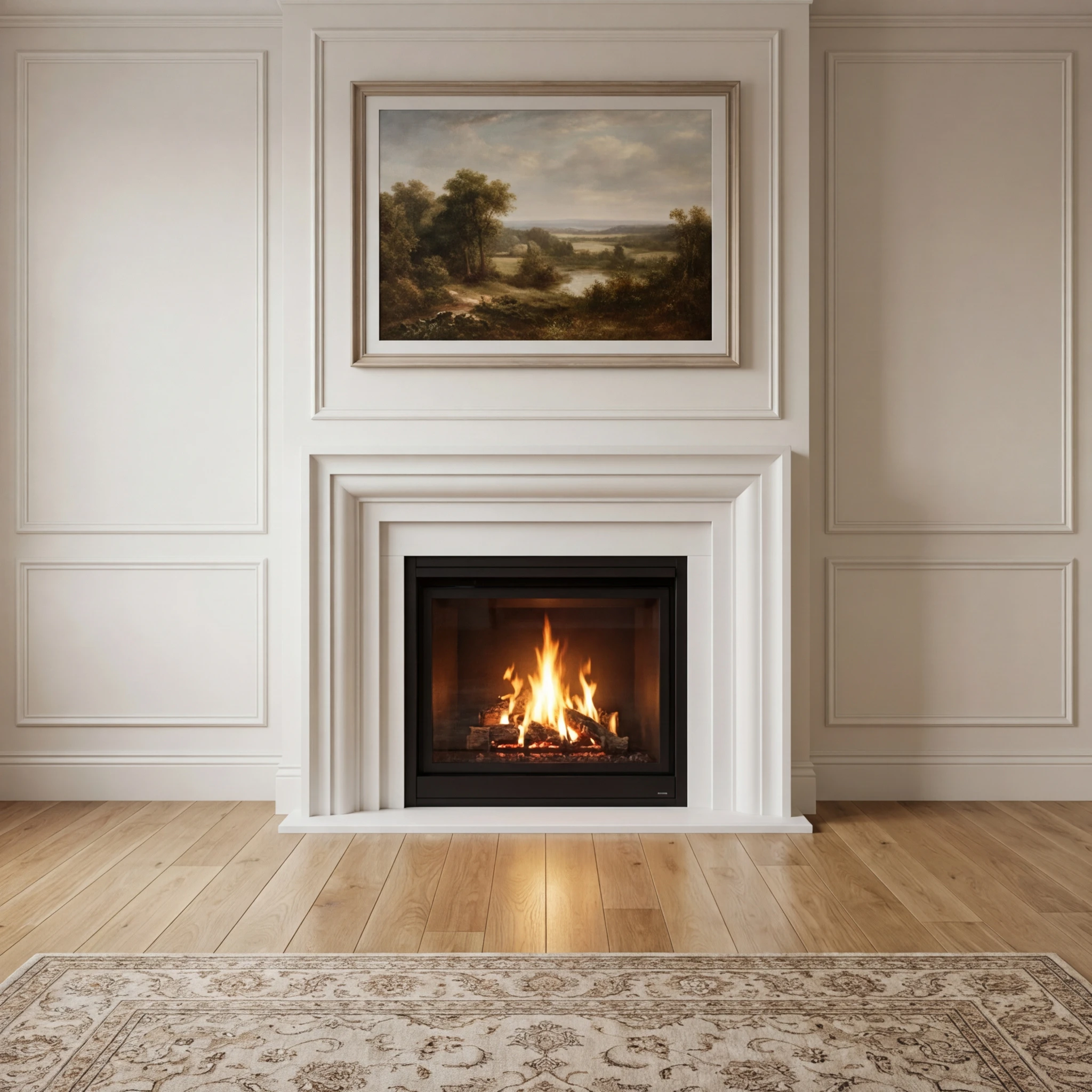 Custom Cast Stone Mantel M-019