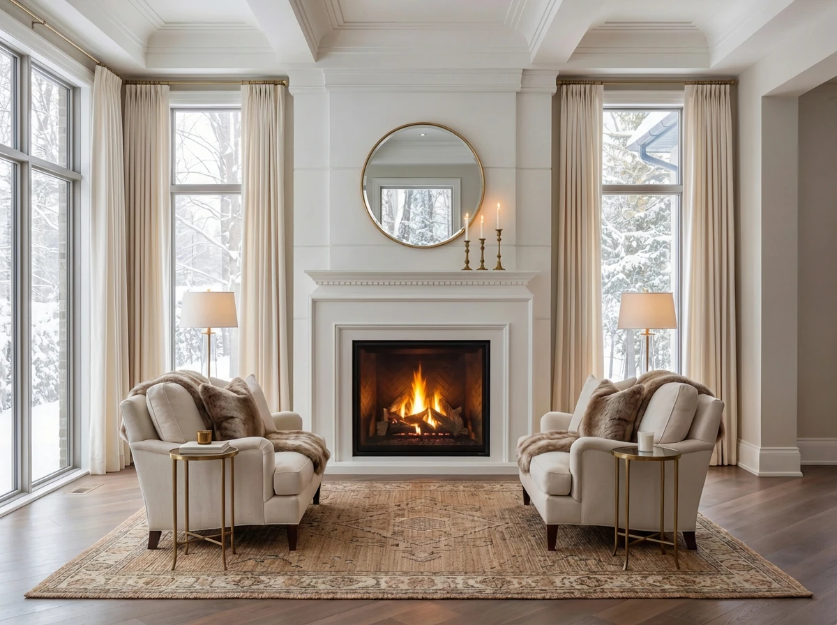 Custom Cast Stone Mantel M-021