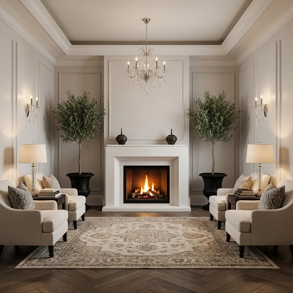 Custom Cast Stone Mantel M-022