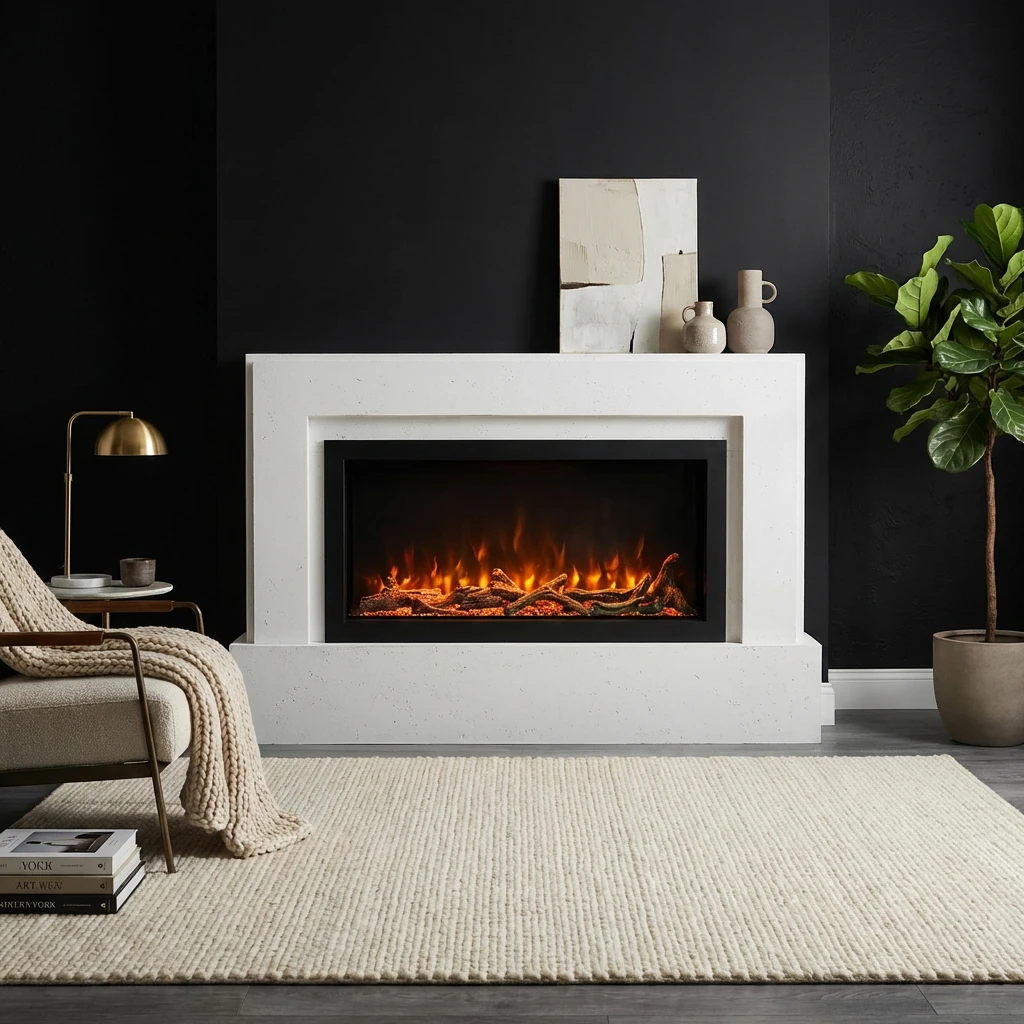 Custom Cast Stone Mantel M-025