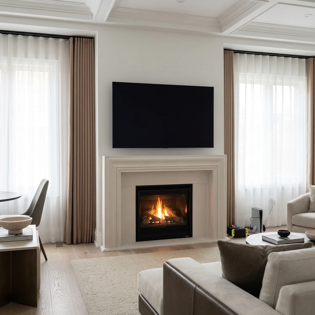 Custom Cast Stone Mantel M-030