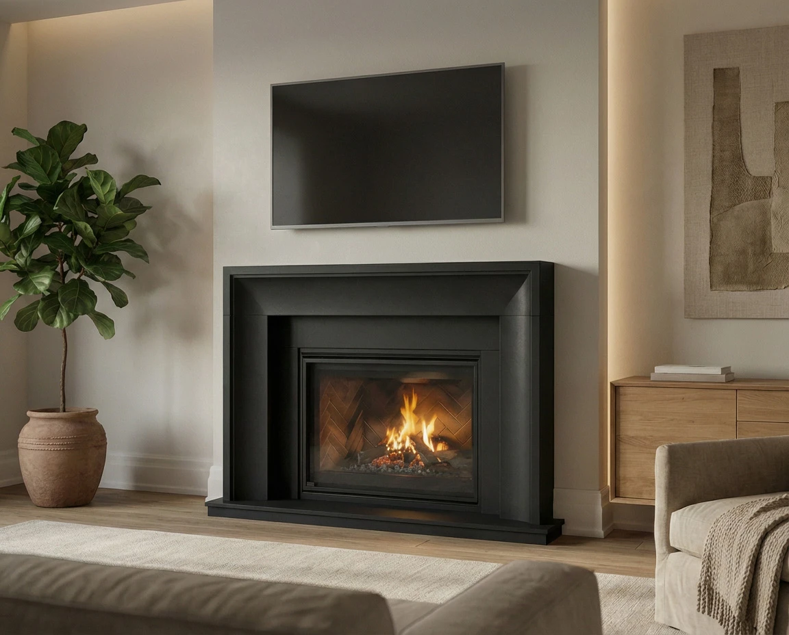 Custom Cast Stone Mantel M-009